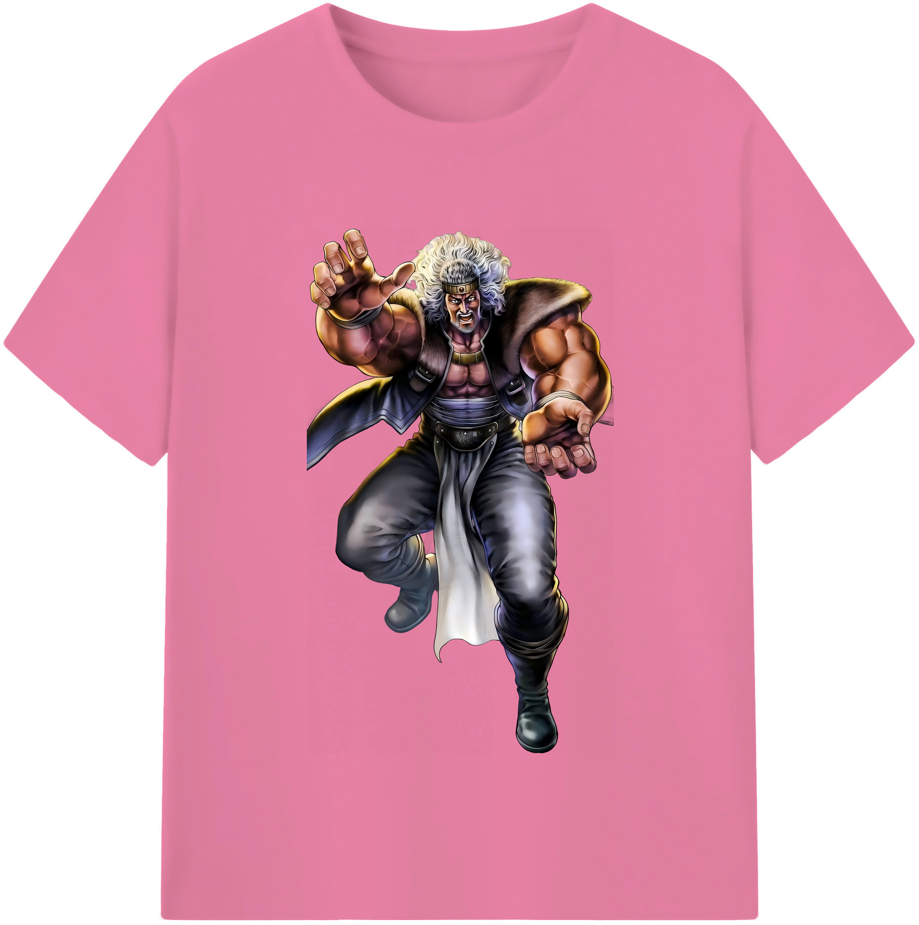 （画像用） 北斗の拳 Fist of the North Star 綿100％半袖Tシャツ（フロントプリント）